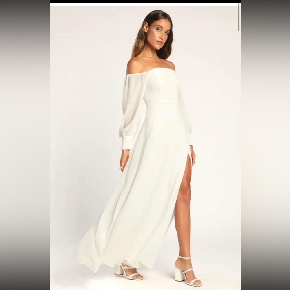 Lulu’s Bridal Dress NWT Size LG - Picture 3 of 9